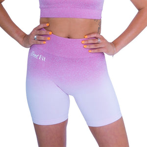 Pink Ombre Biker Shorts - SoulFit NZ